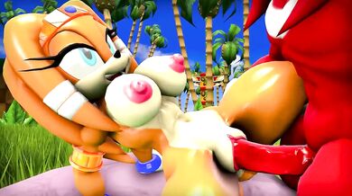 Knuckless hard dick enters Tikals tight pussy, filled with desire and lust