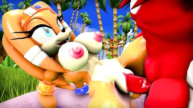 Knuckless hard dick enters Tikals tight pussy, filled with desire and lust