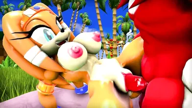 Knuckless hard dick enters Tikals tight pussy, filled with desire and lust