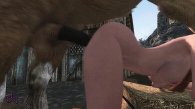 The Horny Dunmer and her new Steam Horse Ride em hard and wet em down!