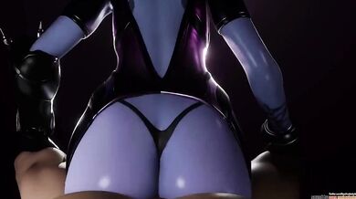 Watch as Widowmaker rides hard and rough in this voice acted porn video