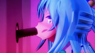 A sexy blonde gets fucked by a mysterious guy in an aquarium confessional room while she is trying to get absolution for her sins