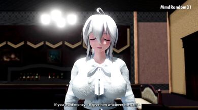 Watch as innocent housewife Haku Dell is blackmailed by her boss Netorare into performing perverted acts in front of his cameras!