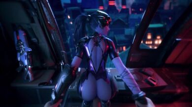 Watch as this sexy widow gets ready for a mission in this hot VG erotica scene!