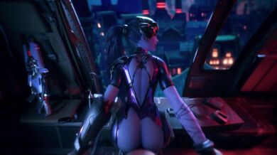 Watch as this sexy widow gets ready for a mission in this hot VG erotica scene!