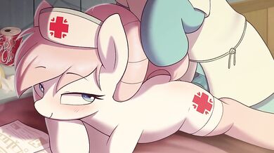 A hot nurse with a red heart tattoo on her chest, [Shino-Dage], seduces her sexy patient while examining him in his room