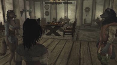 Two horny babes explore a wild mansion while trying to keep their clothes on