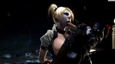 Harley Quinn Gets Fucked By Two Mighty Dicks In Her Ass (Gurochanop)
