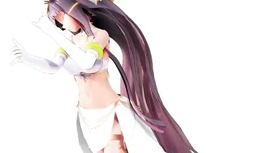 The Mighty Pharaoh Ramesses II Strikes Down a Kawaii Egyptian Girl as She Undresses and Dances in Her Yellow Bangle Outfit!