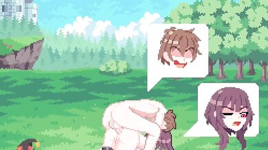 Megumin gets pounded from behind by Kazuma in a steamy three-way with Simone [Sim0n404]