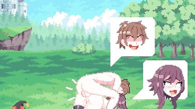 Megumin gets pounded from behind by Kazuma in a steamy three-way with Simone [Sim0n404]