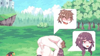 Megumin gets pounded from behind by Kazuma in a steamy three-way with Simone [Sim0n404]