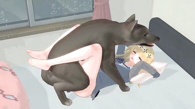 Mother and Daughter Love on the Bed