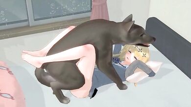 Mother and Daughter Love on the Bed