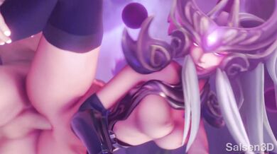 Watch Syndras hot three-way with Salsa and 3D in this exclusive hentai porn video!