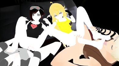 WATCH this family get trained by their young stepdaughter as they discover her naughty side in a hot threesome scene