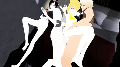 WATCH this family get trained by their young stepdaughter as they discover her naughty side in a hot threesome scene