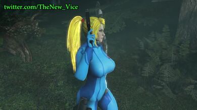 Rebel Leader Samus Aran gets ravished by an Alien in Vice SFMBDSM Fetish
