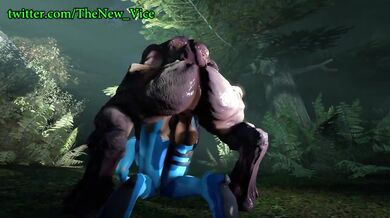 Rebel Leader Samus Aran gets ravished by an Alien in Vice SFMBDSM Fetish
