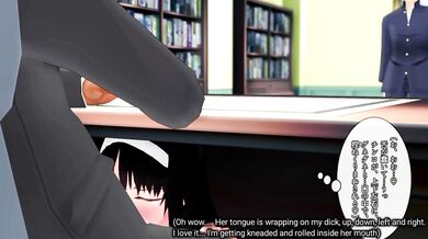 [BLENDY] Akiha Tohno Under the table (Eng sub)