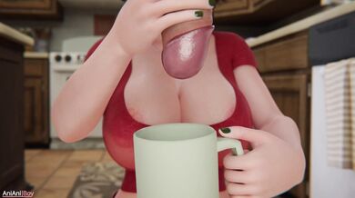 Watch Aunt Cass get fucked by her hot nephew in this 4K aniboy hentai morning routine video