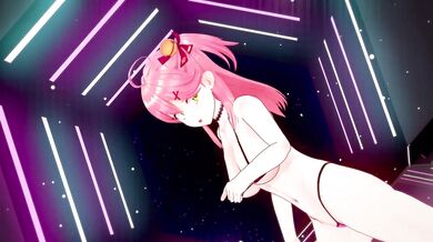 The Seduction of the Miko and Sakura in Haniwas Miniature Garden