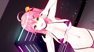 The Seduction of the Miko and Sakura in Haniwas Miniature Garden