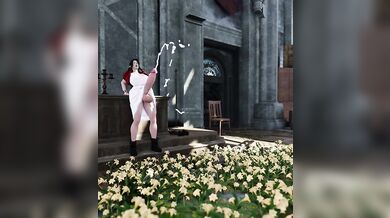 Watch as these sexy girls water the flowers, getting wet and wild in the process!