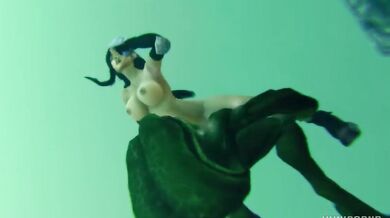 Tifa Lockhart gets her Game Over in the honeycomb jungle with a hot group of horny monsters!