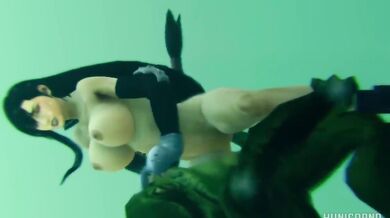 Tifa Lockhart gets her Game Over in the honeycomb jungle with a hot group of horny monsters!