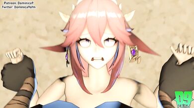 Watch the sexy Japanese schoolgirl Yae Miko train her hips and curls to please her horny lover in this first part of a series of hentai porn videos