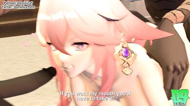 Watch the sexy Japanese schoolgirl Yae Miko train her hips and curls to please her horny lover in this first part of a series of hentai porn videos