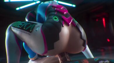 Dva, the Overwatch heroine with a bouncy booty, is caught in an erotic situation with Gribabos, an alien creature from another world