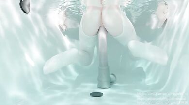 Breakfast Time with Mommys Huge Horse Dildo: Reverse Cowgirl Style!