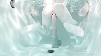 Breakfast Time with Mommys Huge Horse Dildo: Reverse Cowgirl Style!