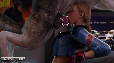 Watch as Cammy works out and gets a face fuck in this intense hentai video!