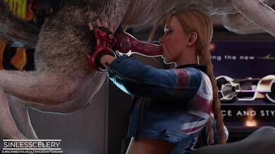 Watch as Cammy works out and gets a face fuck in this intense hentai video!