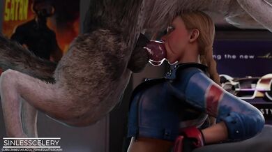 Watch as Cammy works out and gets a face fuck in this intense hentai video!