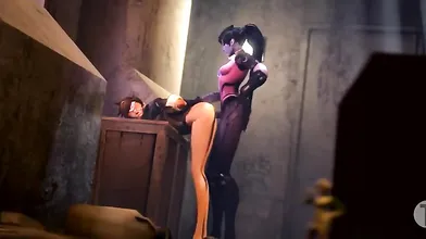 Tsoni gets ambushed by Widowmaker and ends up getting fucked senseless in this hot hentai PORN video
