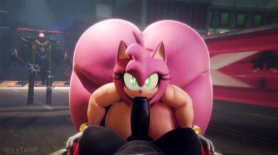 Lonely Office Lady Amy Sucks Shadows Dick to Keep Him from Quitting His Job in the Darkened Cubicle