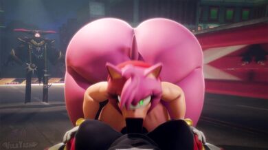 Lonely Office Lady Amy Sucks Shadows Dick to Keep Him from Quitting His Job in the Darkened Cubicle