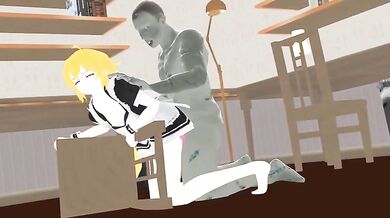 Erotic Halloween Special: Maid Ruby and Yang fucked by zombies