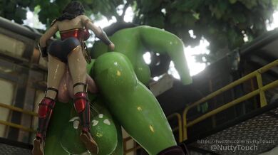 Busty Buxom Blonde Goddess Destroys The City With Her Epic Superhuman Juices