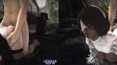 Two horny teens, Lesdia and her friend, decide to have a wild dogfuck They take it upstairs in the split screen action