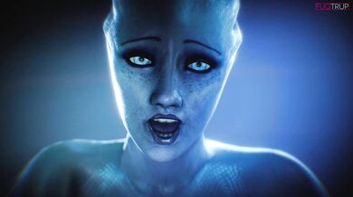 The Nerdy Bimbo - Liara from Behind in Fugtrup