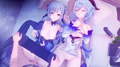 Awakening Desires: Keqing and Ganyu - Harem Impact Episode 04 in 4K Ultra HD