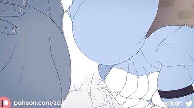 A Shy Wolf Takes a Monstrous Load in His Virgin Ass