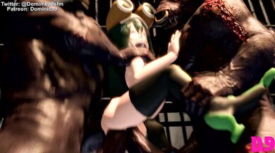 Watch as the innocent Tsuyu gets bullied by powerful Minotaurs in this smutty hentai porn video!