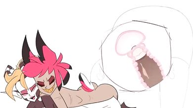 Alastor Gettin Spicy with [Monstrousfrog]