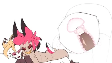 Alastor Gettin Spicy with [Monstrousfrog]